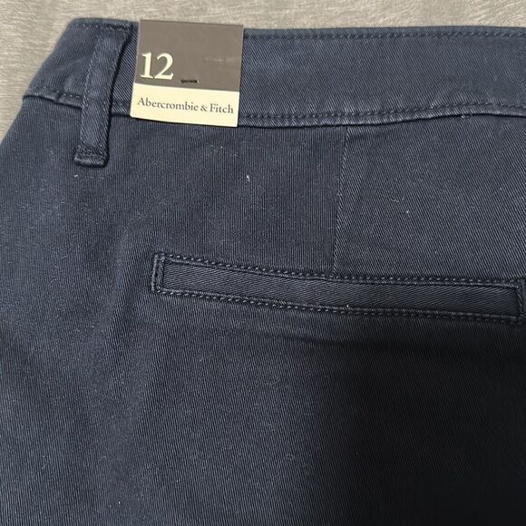 Abercrombie and Fitch Navy Blue Chino Short Size 31 NWT - Picture 5 of 10